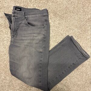 Hudson Byron Straight Wash Men's Jeans Gray 34 x 28